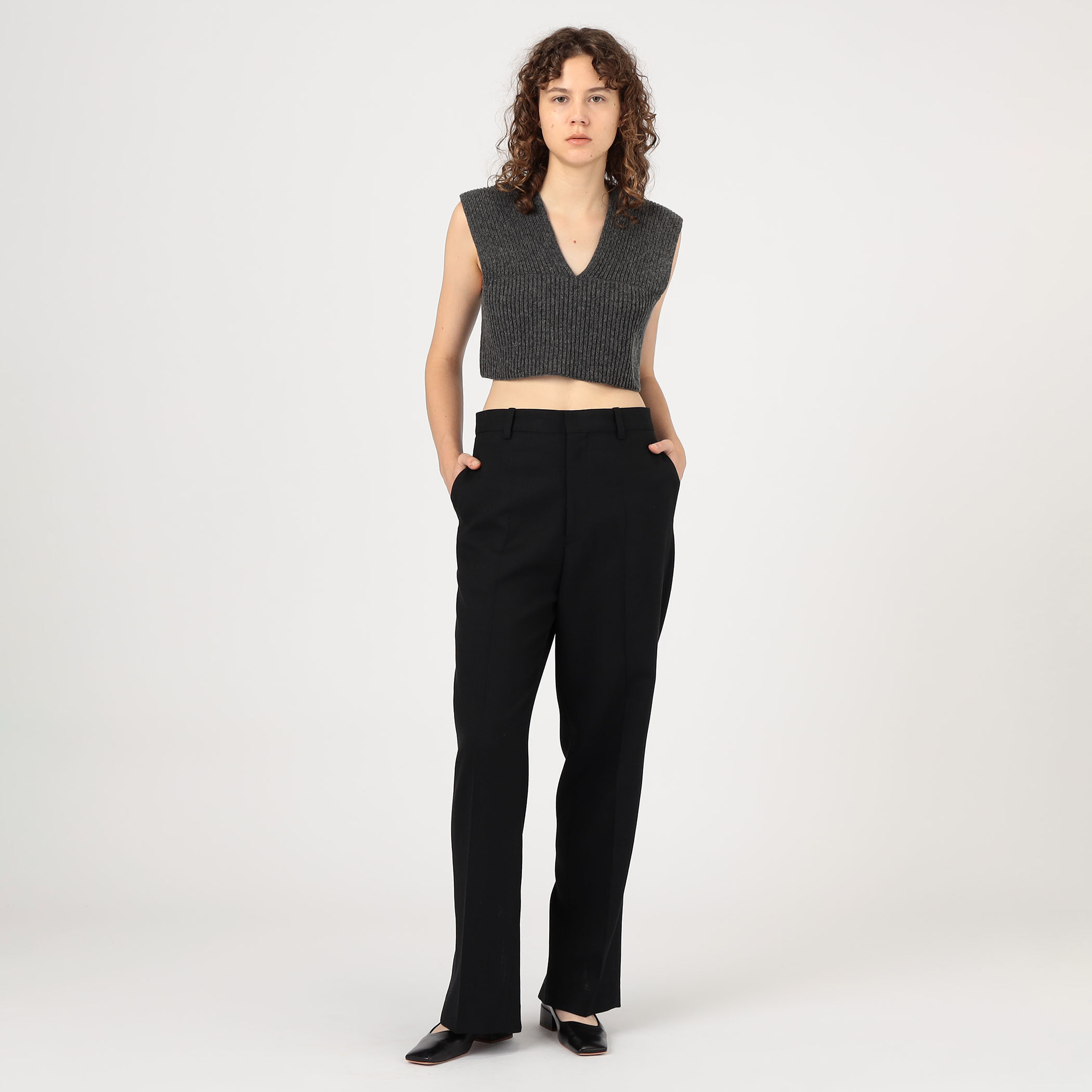 HYKE RIBBED CROPPED VEST｜トゥモローランド 公式通販