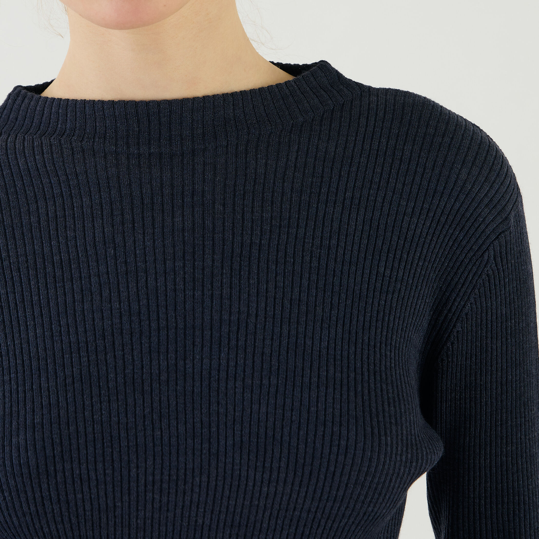 プルミエールウールリブ ビルドネックプルオーバー｜トゥモローランド