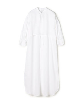 HYKE LINEN BALLOON SLEEVE DRESS リネンワンピース