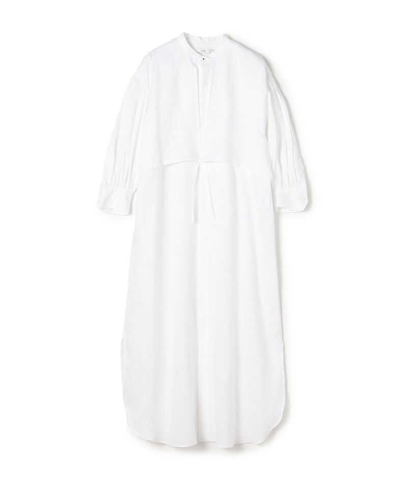 HYKE LINEN BALLOON SLEEVE DRESS リネンワンピース