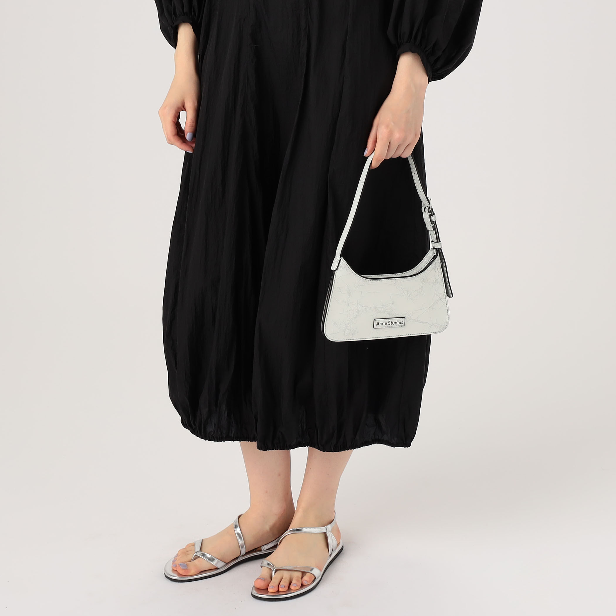 【Acne Studios】プラット マイクロショルダーバッグ【送関込】 Acne Studios - プラットマイクロショルダーバッグ - ブラック