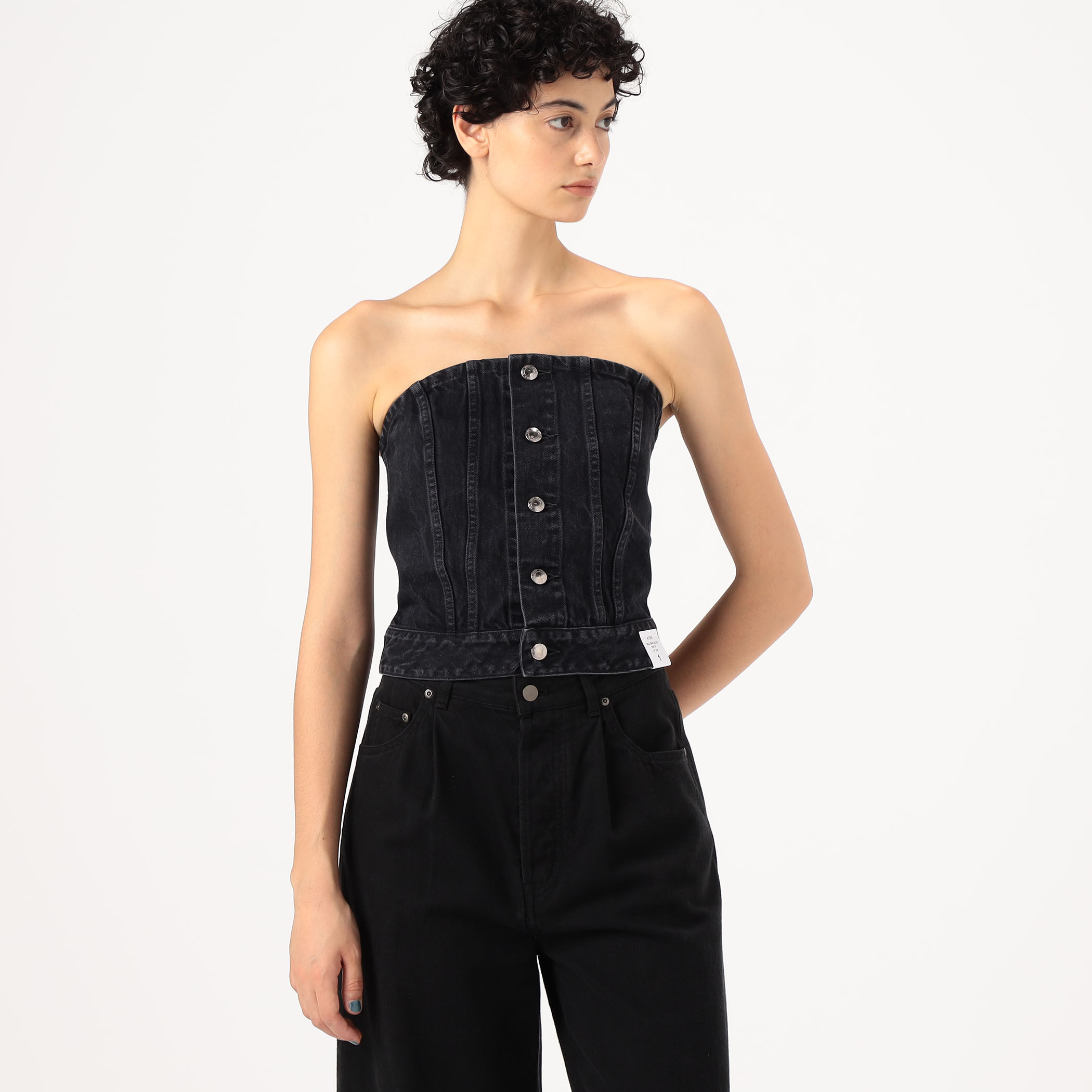 HYKE TWILL STRAPLESS TOP｜トゥモローランド 公式通販