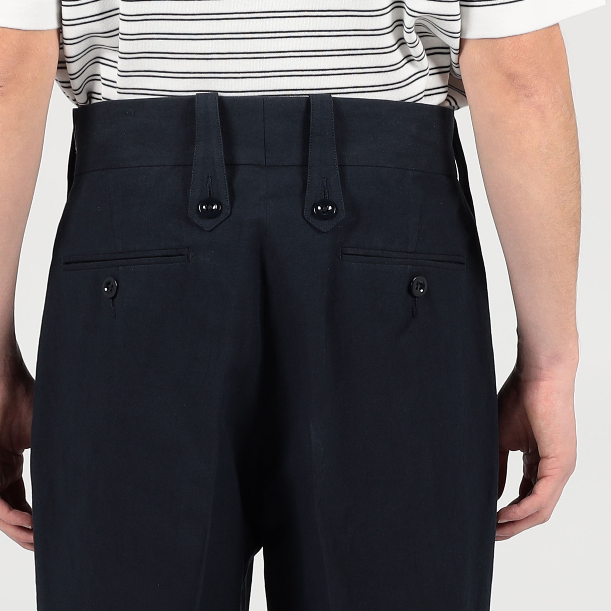 Tangent British army chinos リネンコットン ワイドパンツ