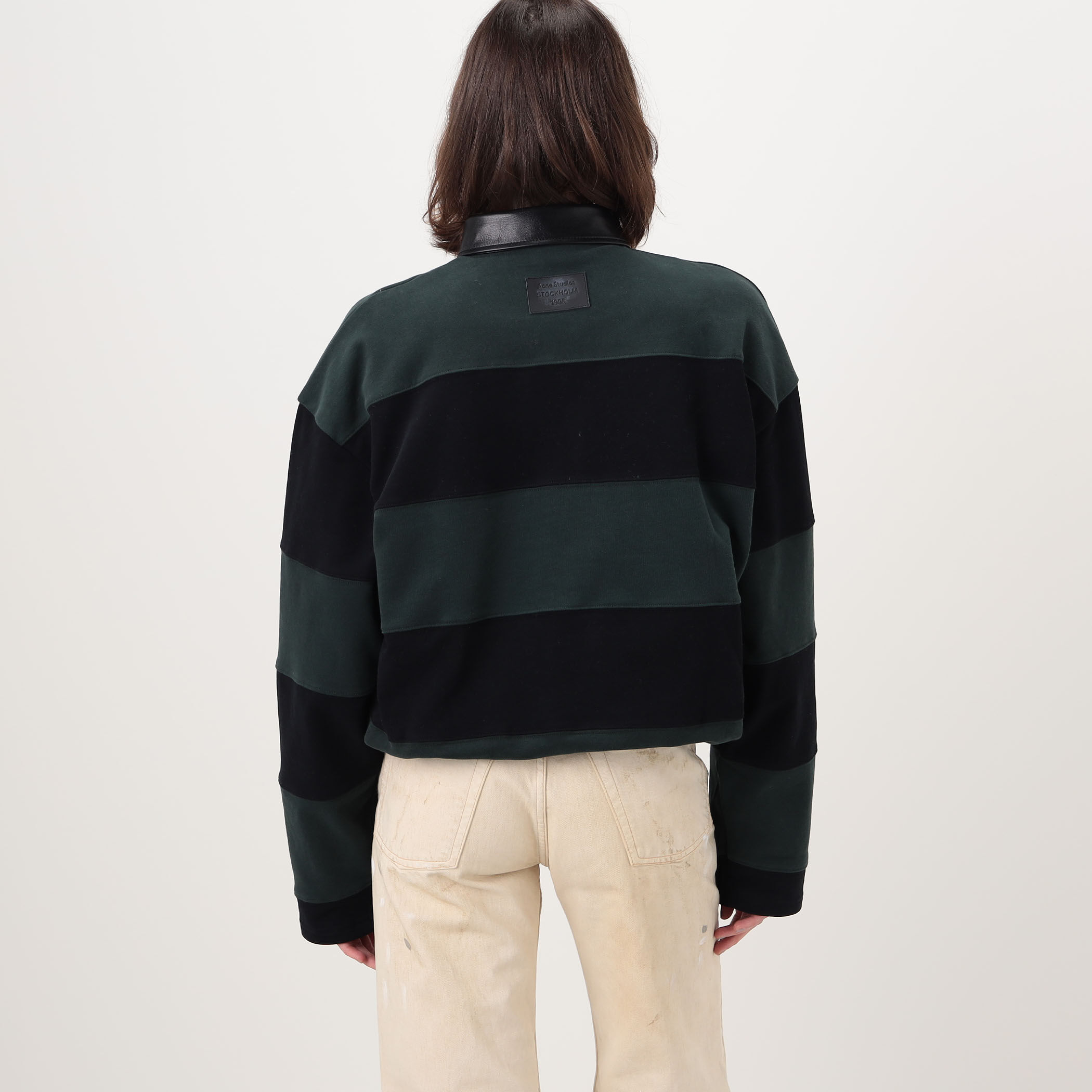 Acne Studios ボーダー ポロスウェット｜トゥモローランド 公式サイト