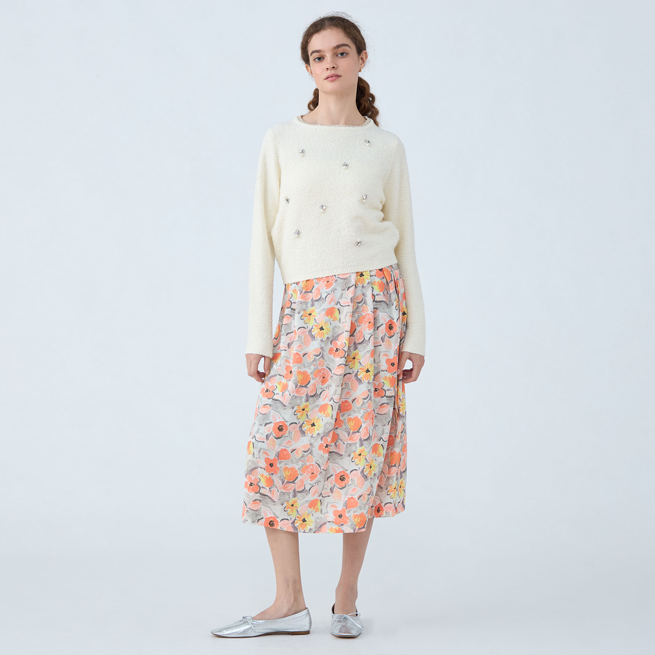 トゥモローランド　Ballsey ビジュー付きニット ボールジー BALLSEY トゥモローランド セーター ニット ビジュー