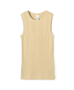 コットンランダムリブ ノースリーブプルオーバー