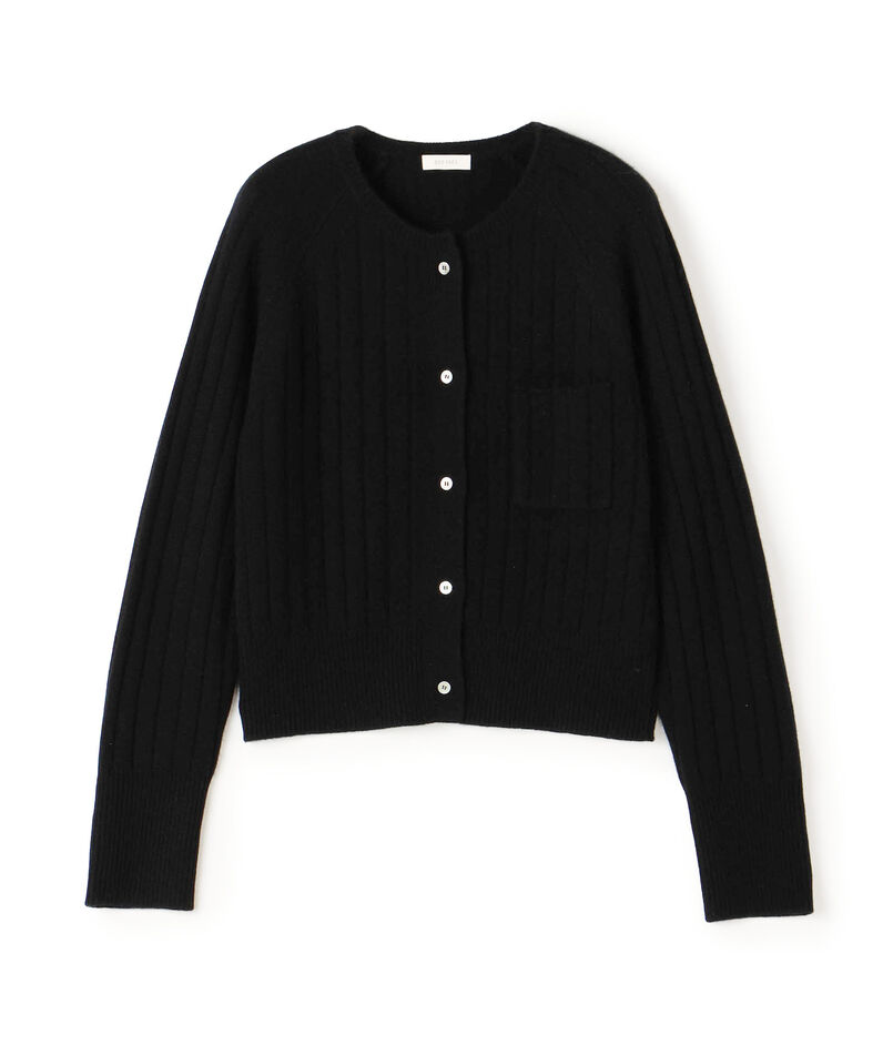 ベビーカシミヤ クルーネックカーディガン