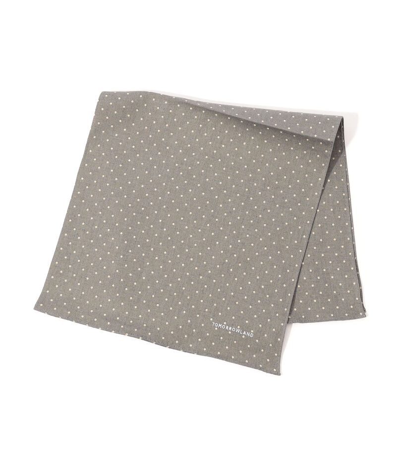 TOMORROWLAND コットンリネン ドットハンカチ