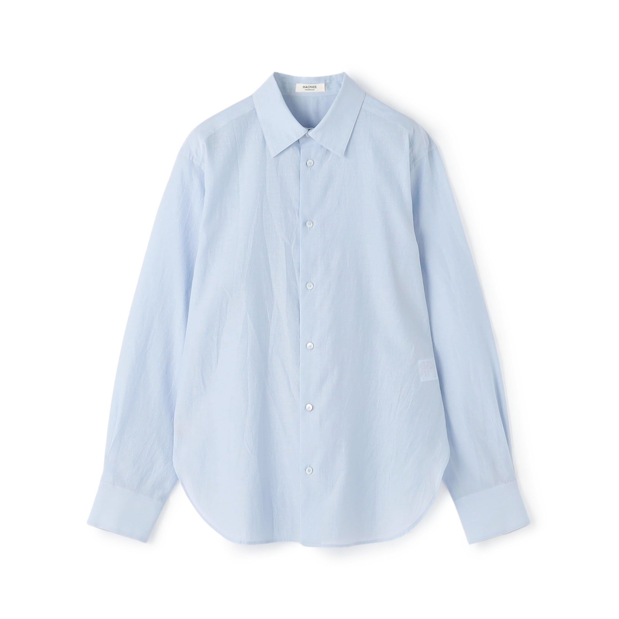 コットンシルクローン レギュラーカラーシャツ｜トゥモローランド 公式通販