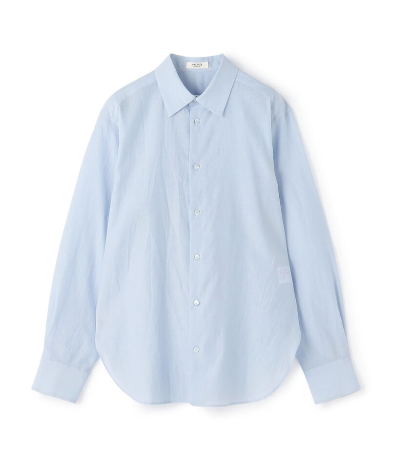 コットンシルクローン レギュラーカラーシャツ