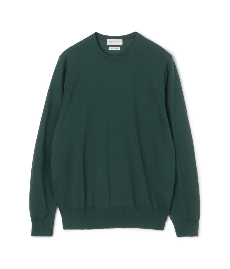 TOMORROWLAND tricot スーパーファインメリノウール クルーネックプルオーバー S-WOOL