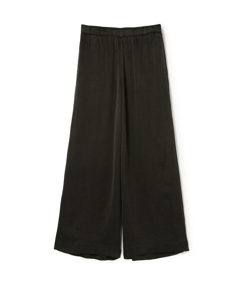 サテンドローストリングワイドレッグパンツ WSWC1117