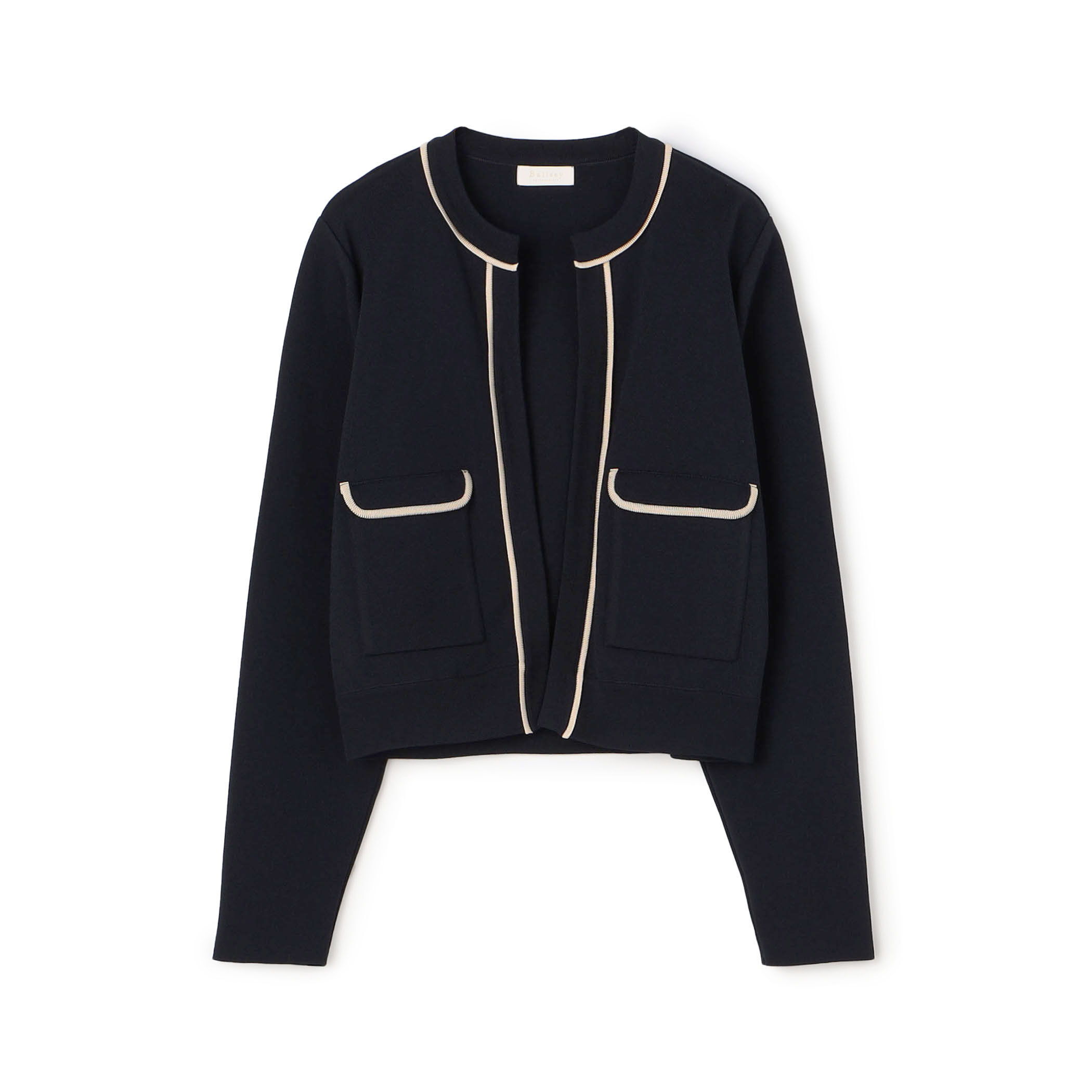 BALLSEY ミラノリブ クルーネックカーディガン Ballsey カーディガン ミラノリブ クルーネックカーディガン