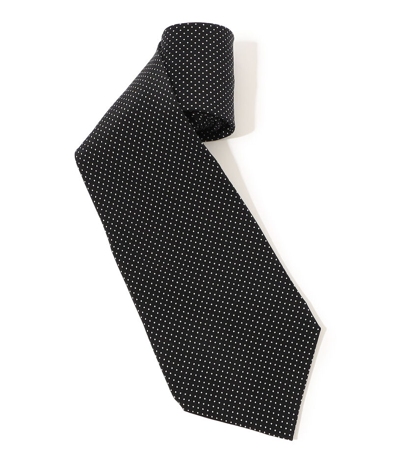 MAISON et VOYAGE シルクプリント1mmドット ワイドタイ