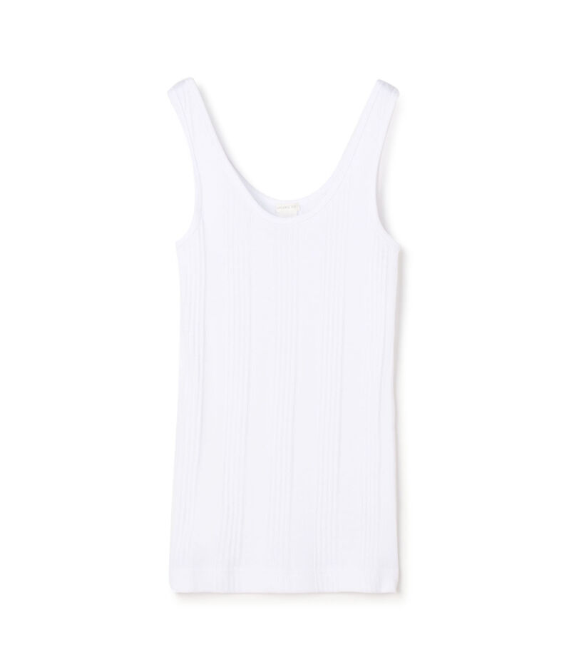 コットンランダムリブ タンクトップ