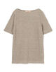 リネンボーダー ハーフスリーブTシャツ