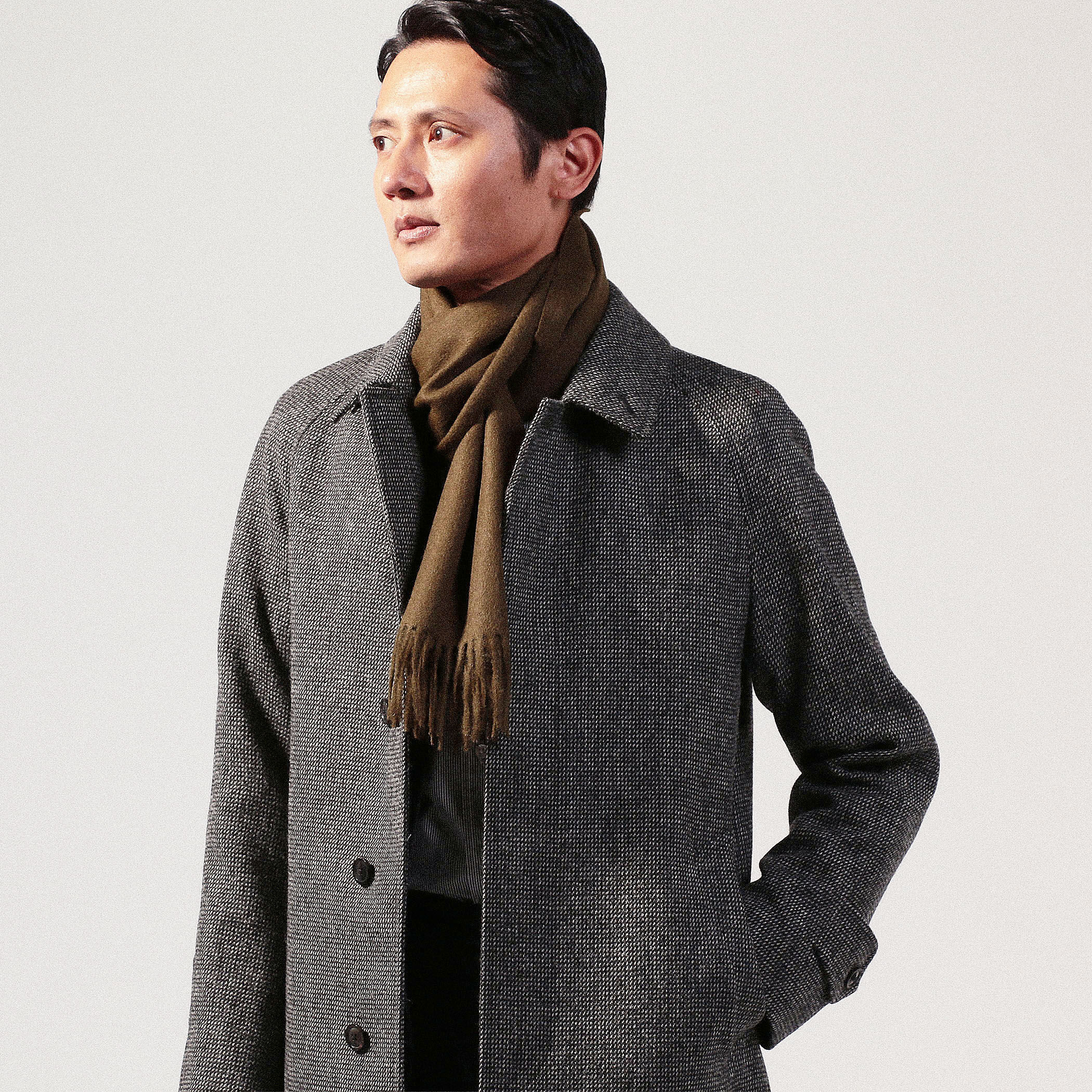 THE INOUE BROTHERS Brushed Scarf アルパカ マフラー