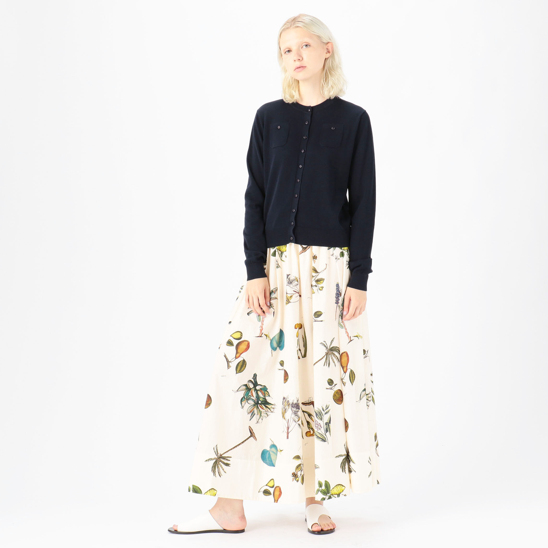 DRIES VAN NOTEN フローラルギャザースカート ボタニカル DRIES VAN NOTEN - レア! 超美品☆ドリスヴァンノッテン 20ss 花