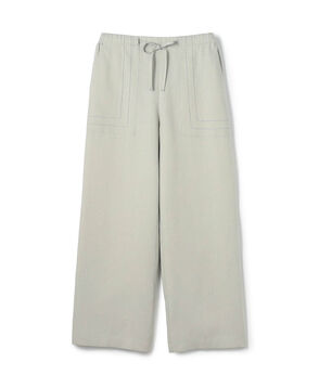 フレンチリネン イージーストレートパンツ