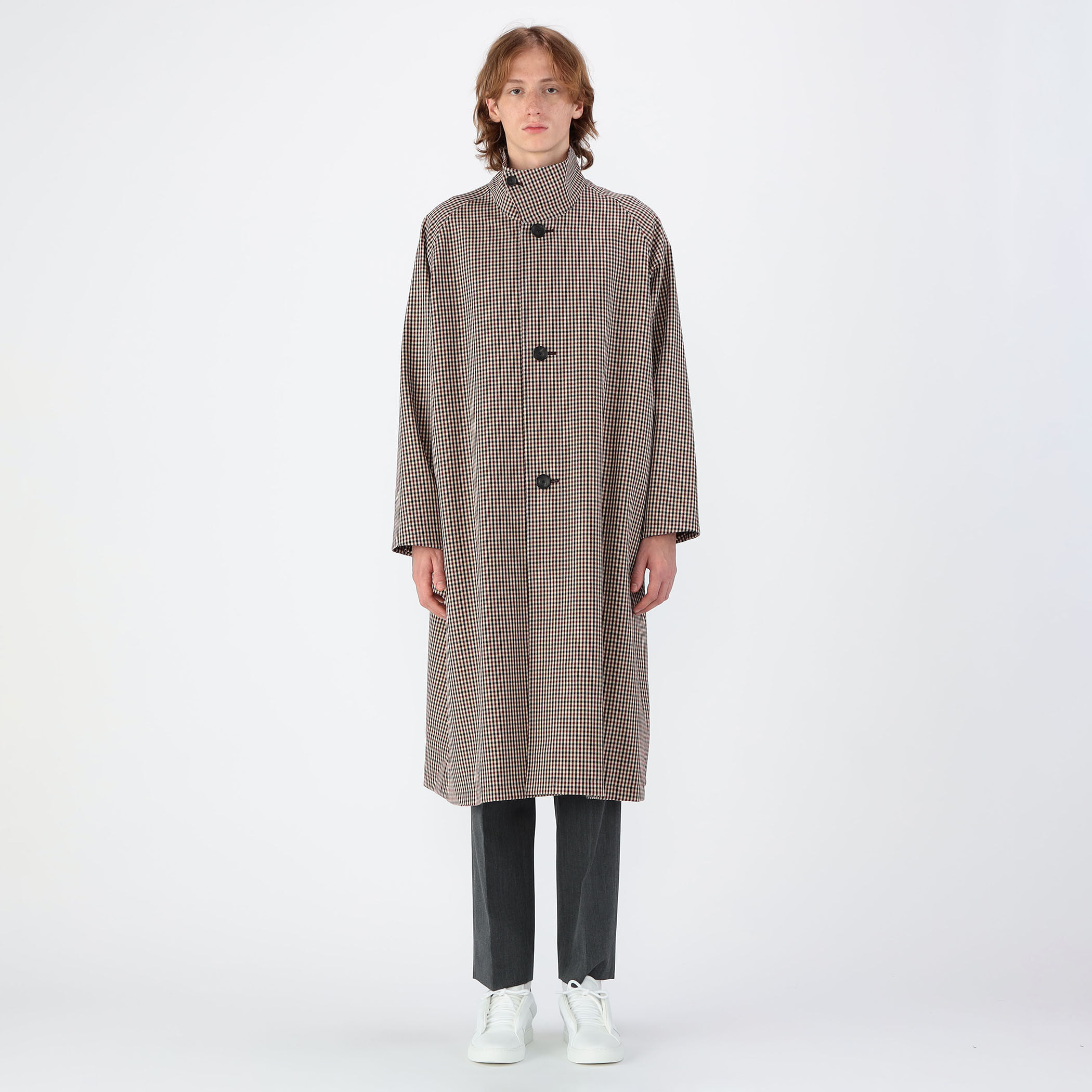 CABaN キャバン ウールギャバジンワイドバランスコート ウールギャバジン スタンドカラーコート | CABaN/キャバン