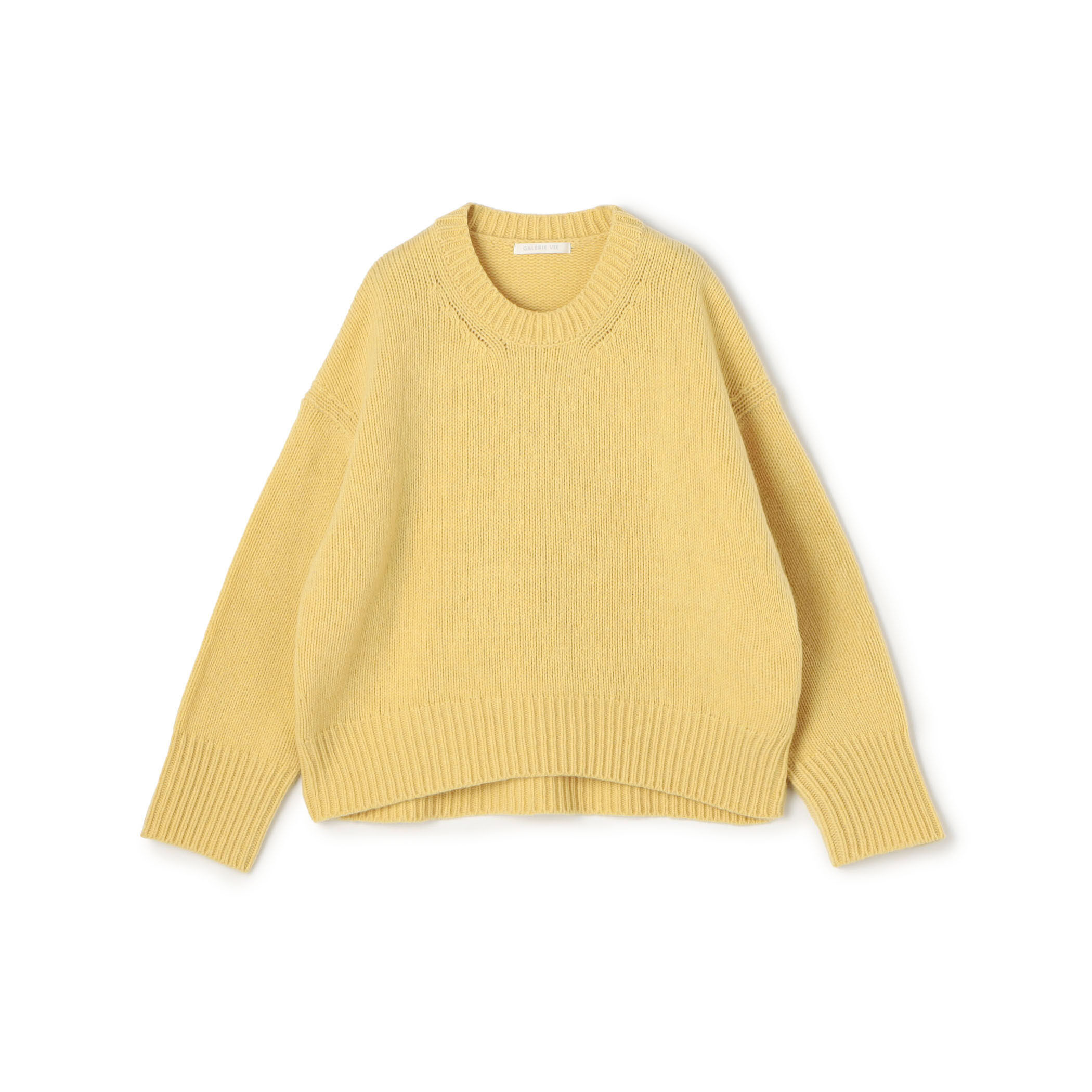 美品　GALERIE VIE 23AW ファインウール　クルーネック ニットS⭐︎ 美品 GALERIE VIE 23AW ファインウール クルーネック ニットS