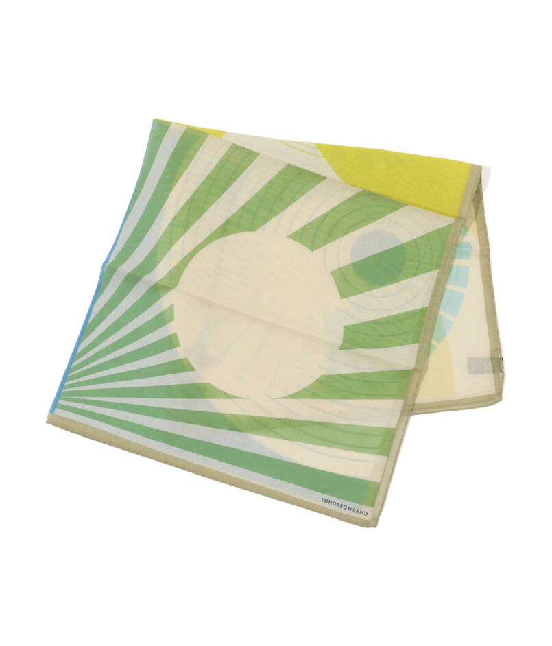 TOMORROWLAND コットンシルク プリントスカーフ