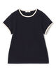 コットンジャージー トリムTシャツ