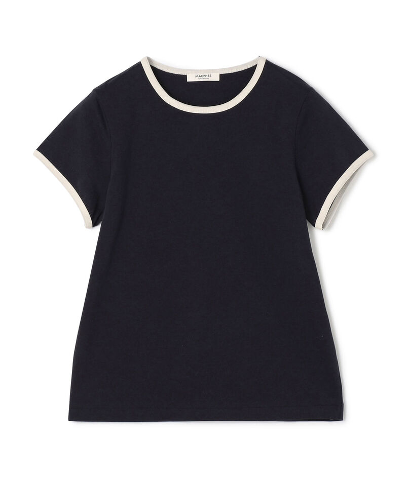 コットンジャージー トリムTシャツ