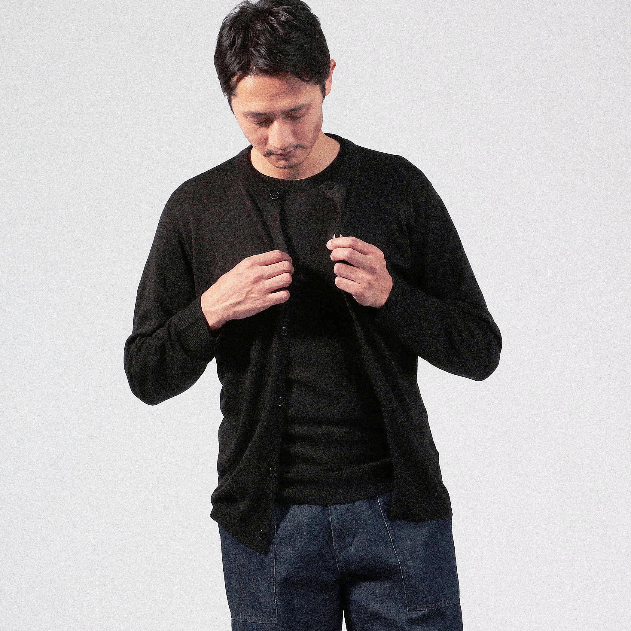 JOHN SMEDLEY 24GG / CREW CDG クルーネックカーディガン｜トゥモローランド 公式通販