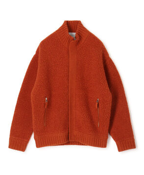【WEB先行予約】TOMORROWLAND tricot ウールカシミヤ パイルフリースジップカーディガン