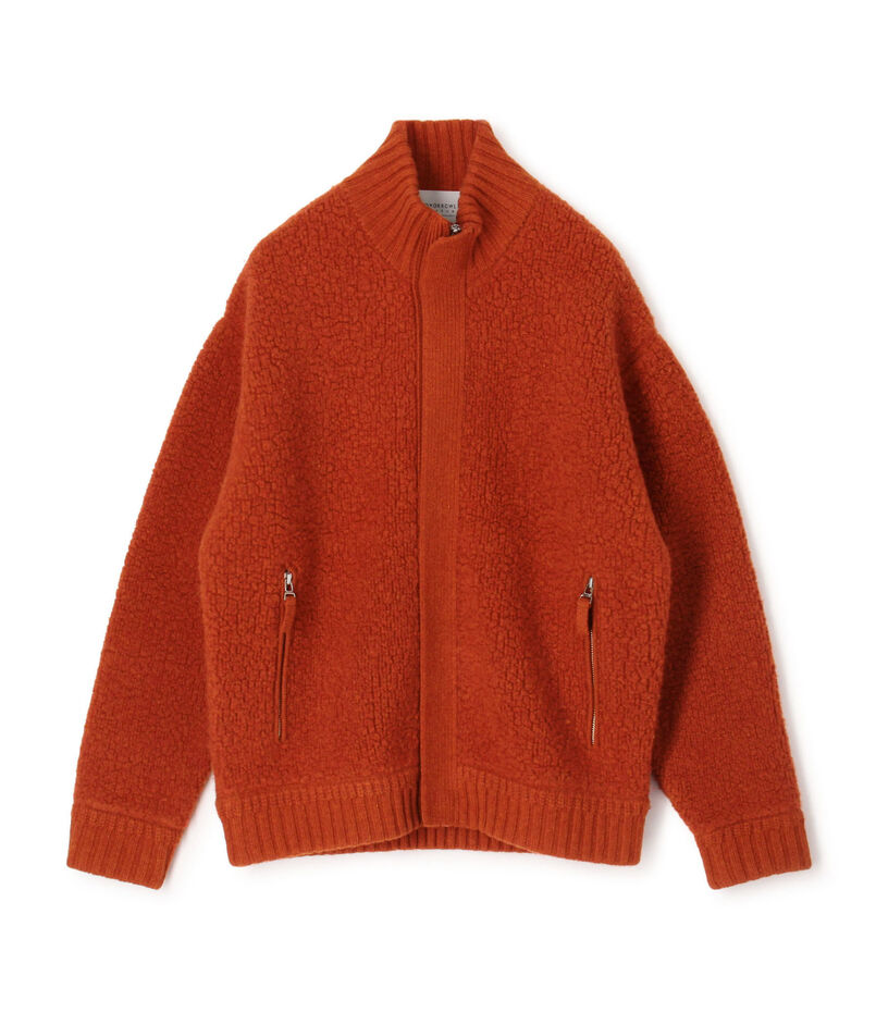 【WEB先行予約】TOMORROWLAND tricot ウールカシミヤ パイルフリースジップカーディガン