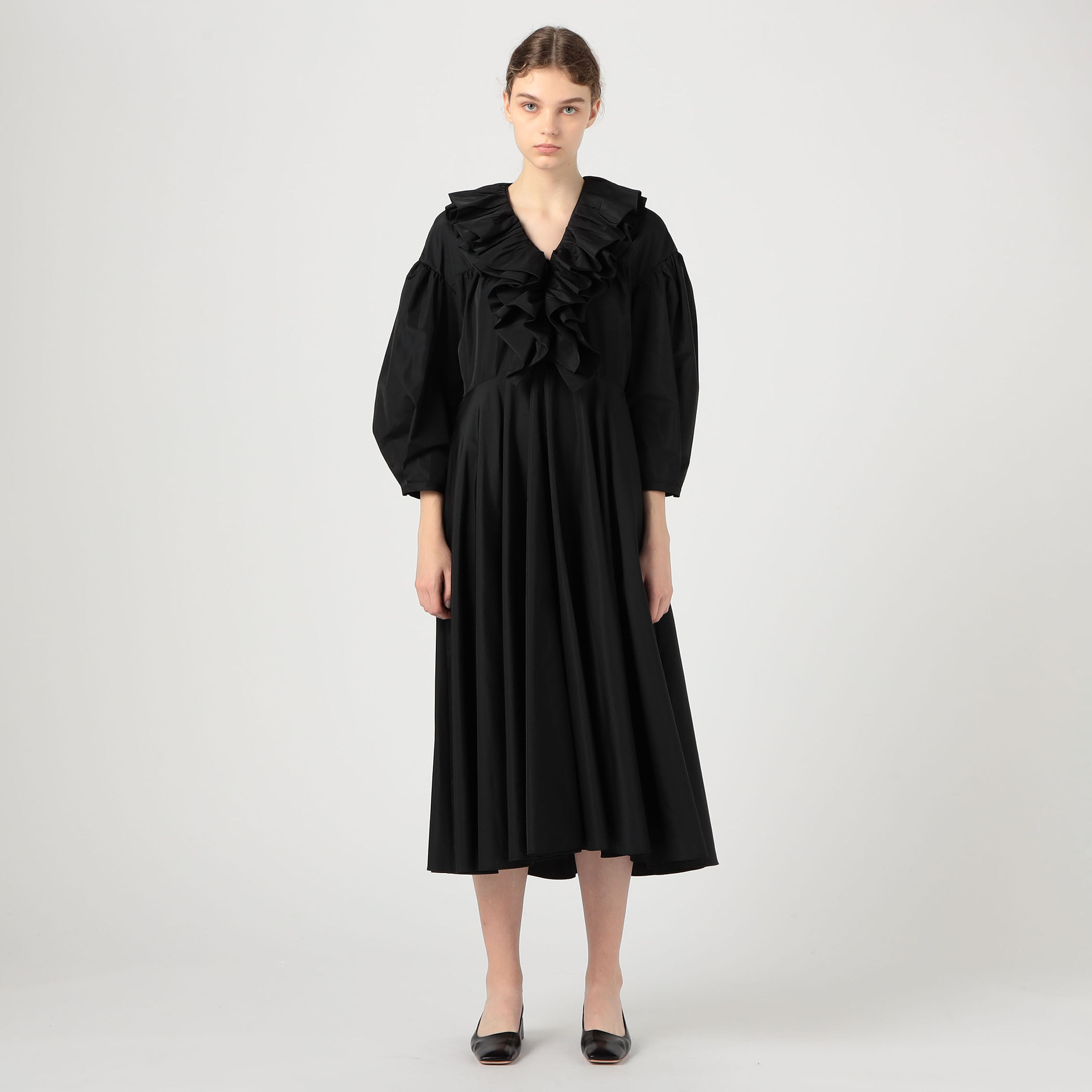 JIL SANDER ラッフルフリルシャツワンピース｜トゥモローランド