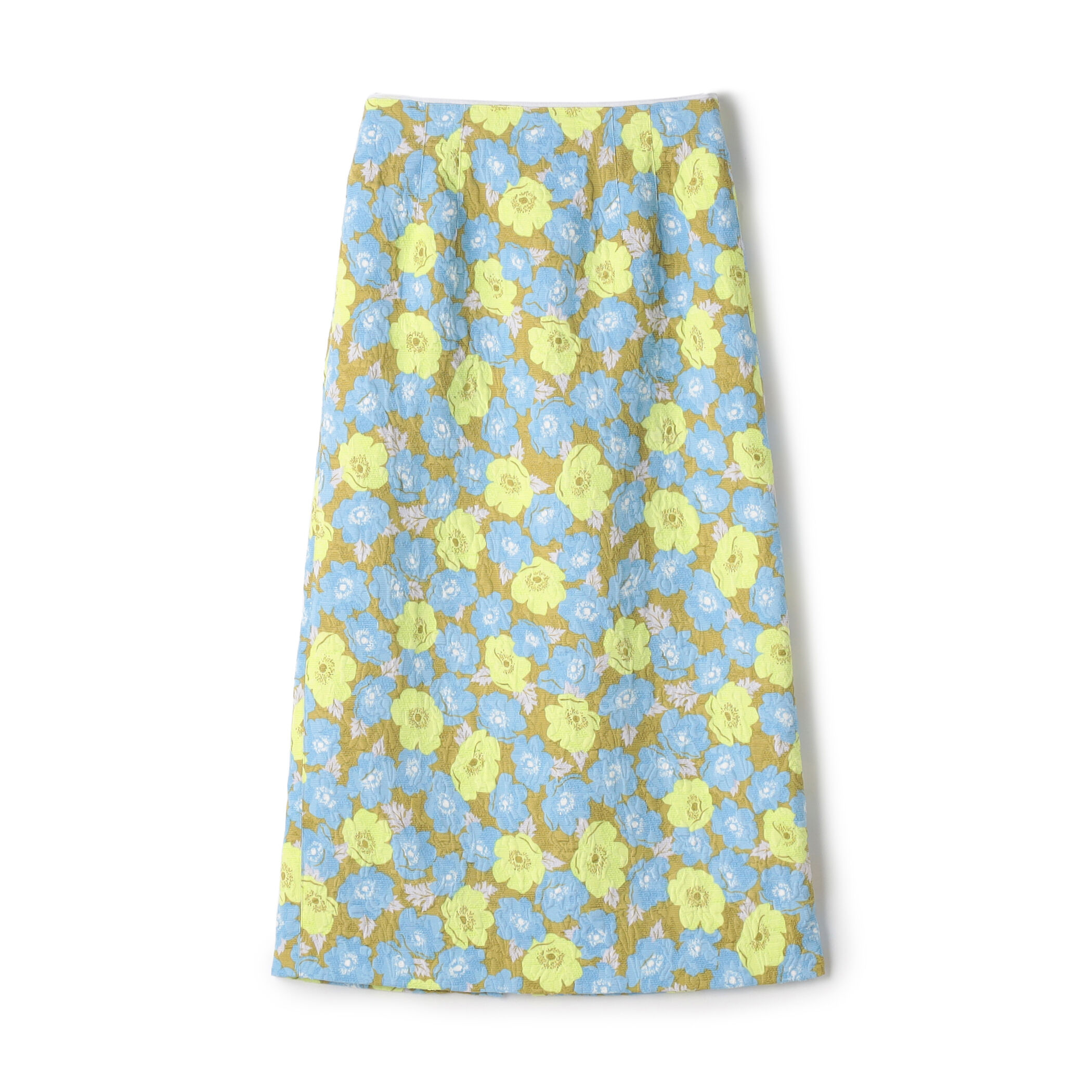 ポピープリントジャカード ペンシルタイトスカート｜トゥモローランド