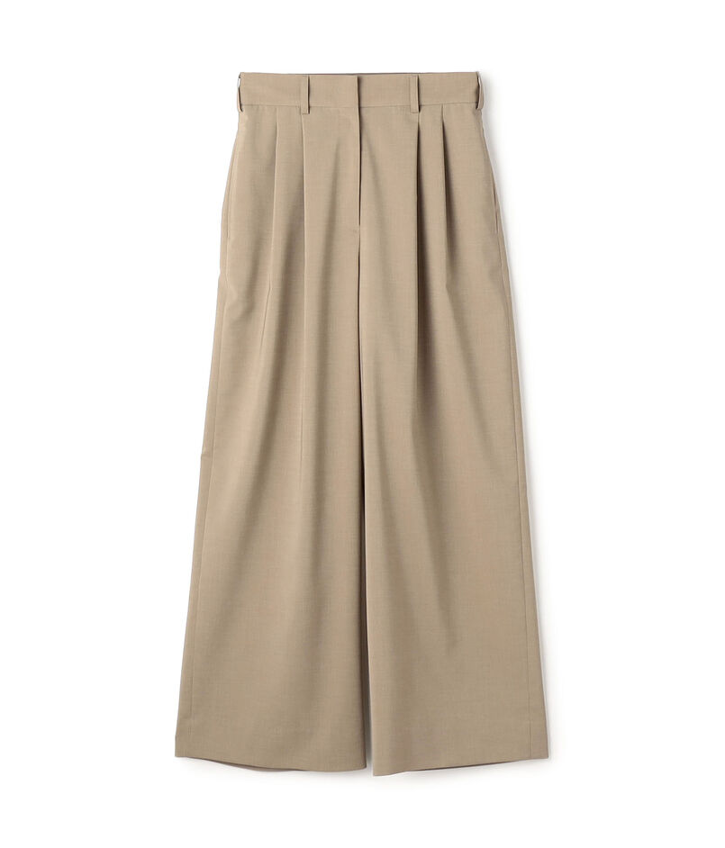 【一部WEB先行予約】ポリエステルツイル ２タックスラックスパンツ