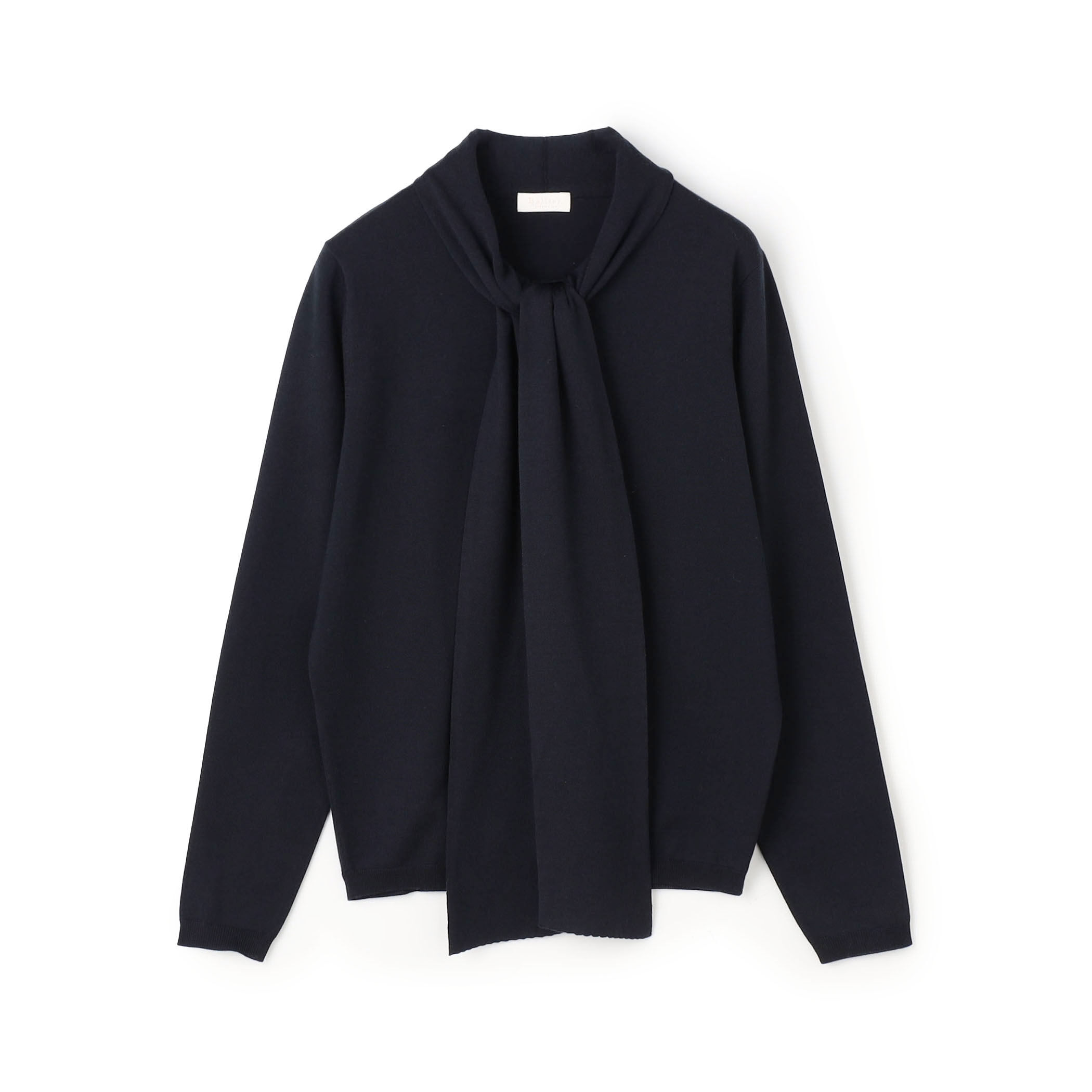 ボールジー 22AW エクストラファインウール ボウタイプルオーバー ニット Ballsey（ボールジィ） ニット セーター スーパーエクストラファイン