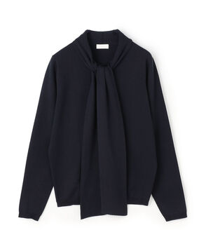 スーパーエクストラファインウール ボウタイプルオーバー