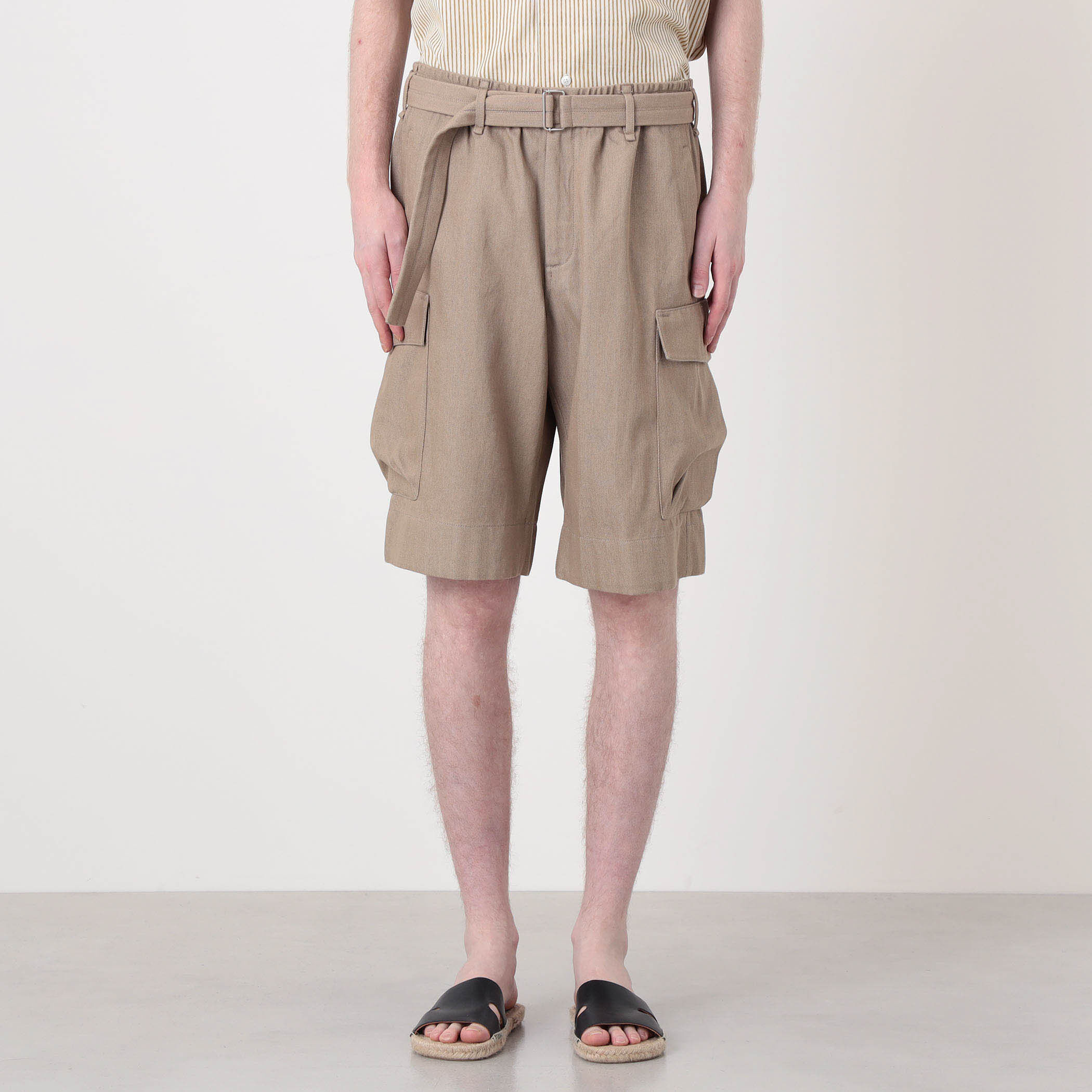 JAN MACHENHAUER Theodor Shorts コットン ベルテッド カーゴショーツ