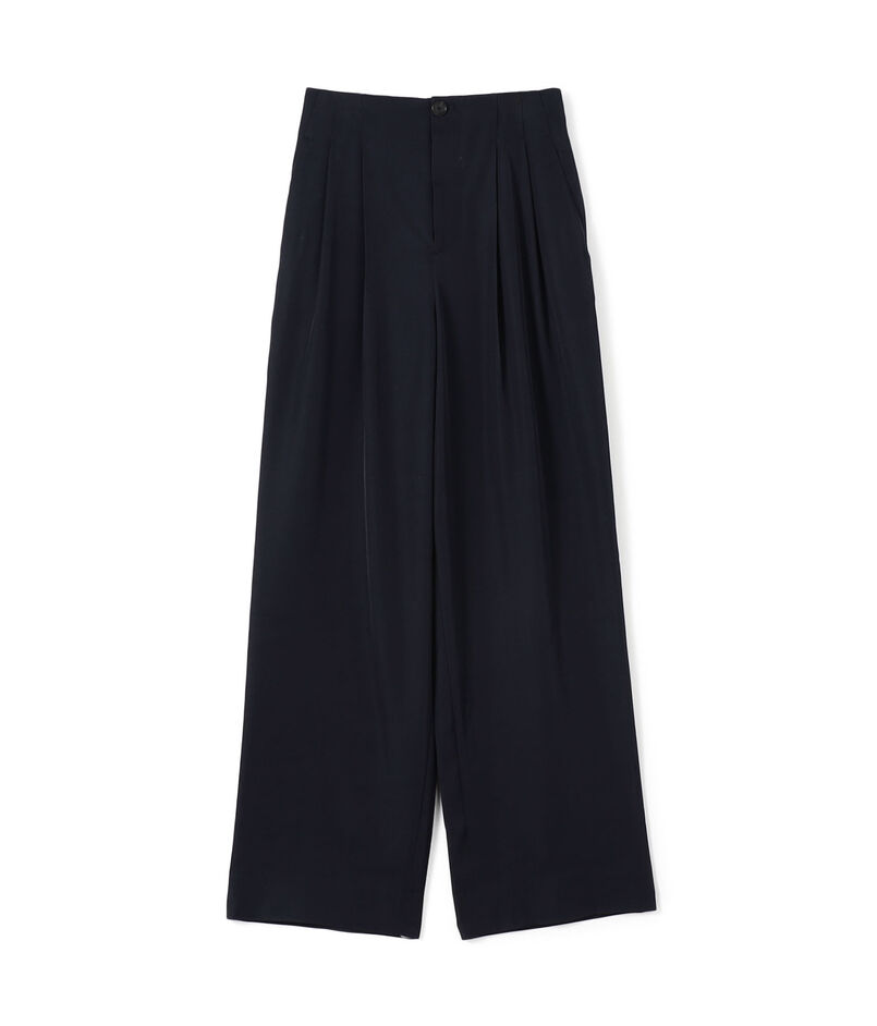 CABaN レーヨンシルクツイル 2タックパンツ