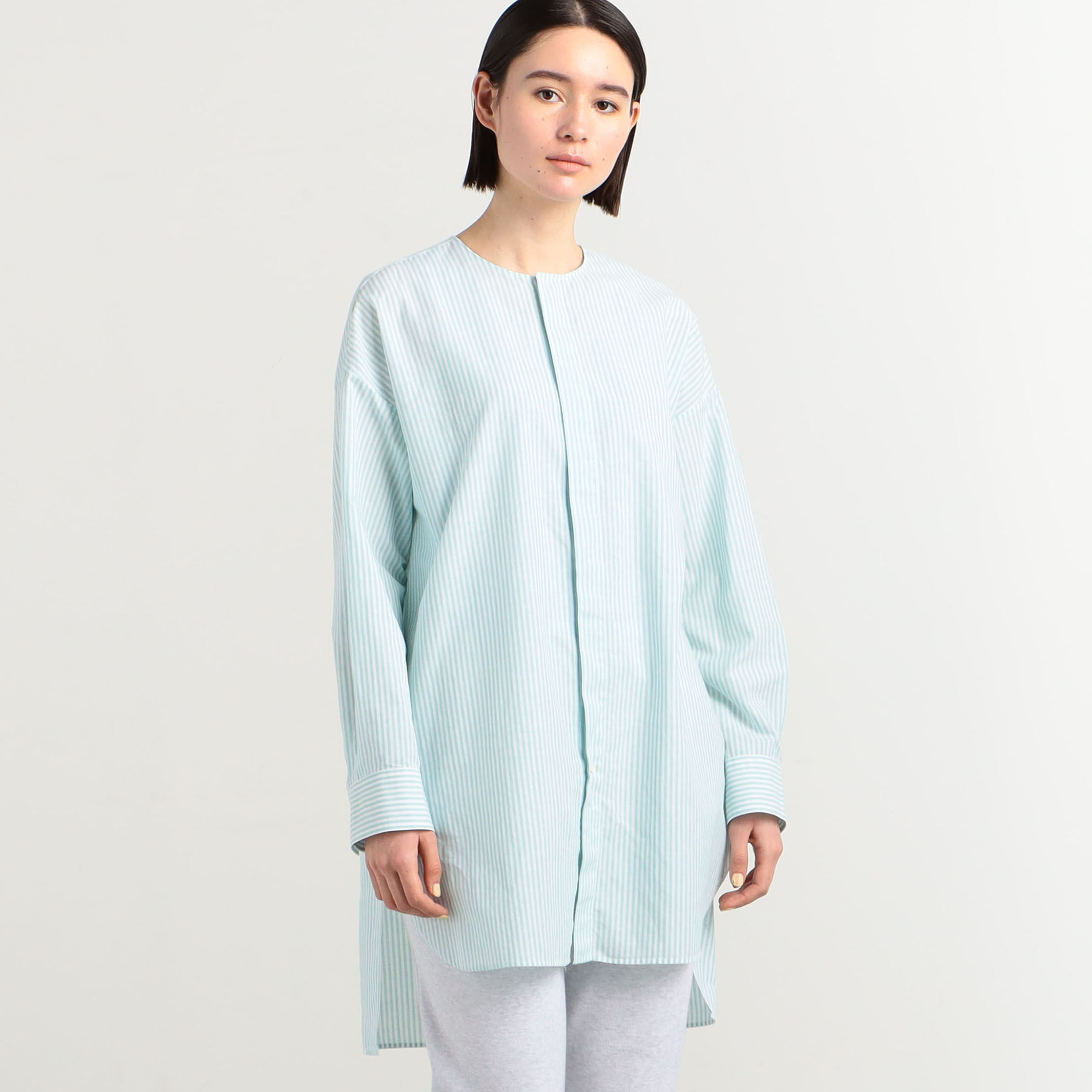 ドゥロワー 近年モデル ロングシャツ 半袖チュニック チェック リネンコットン Amazon.co.jp: [二力] チュニックシャツ レディース 半袖