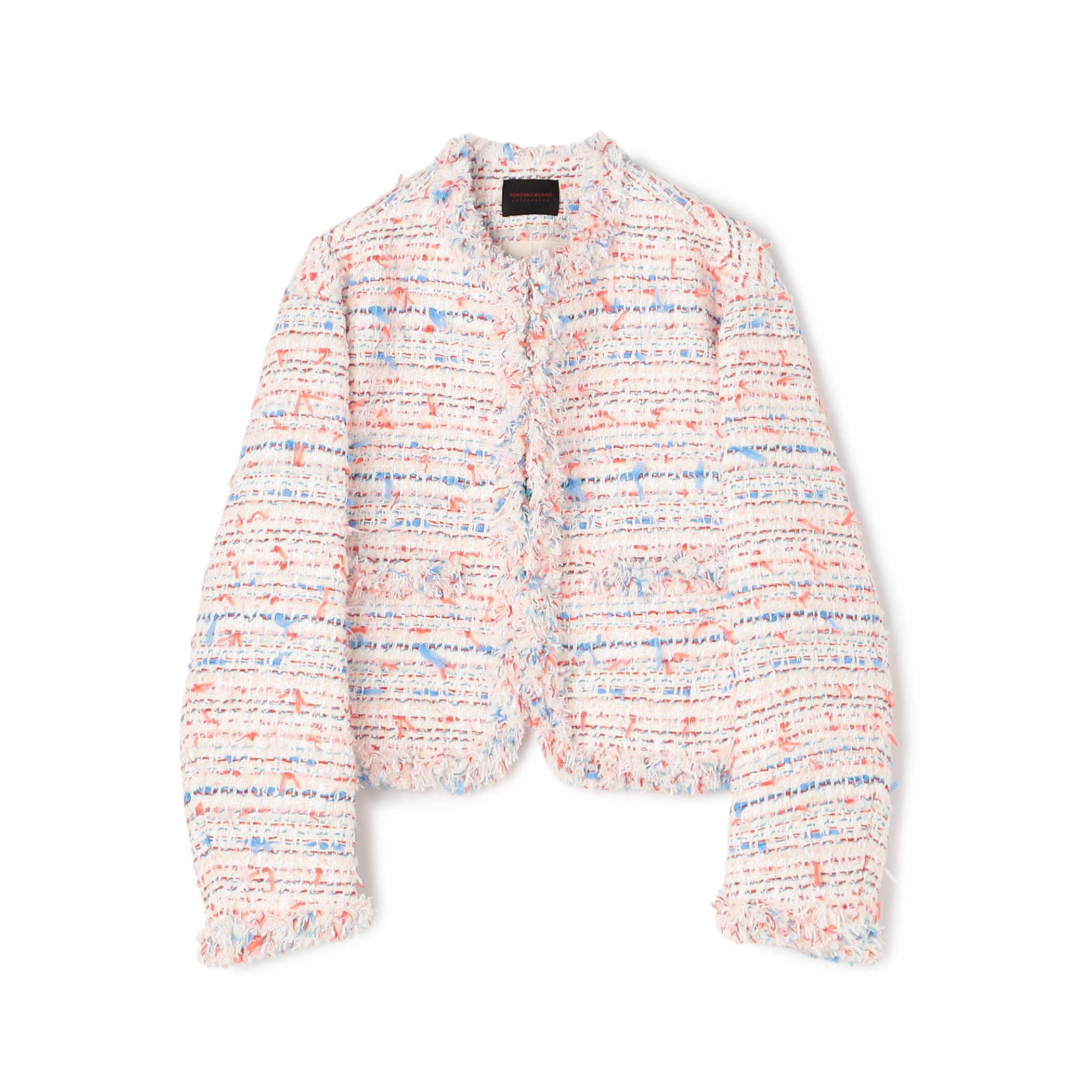 ノーカラージャケット ファンシーツイード素材｜トゥモローランド 公式通販