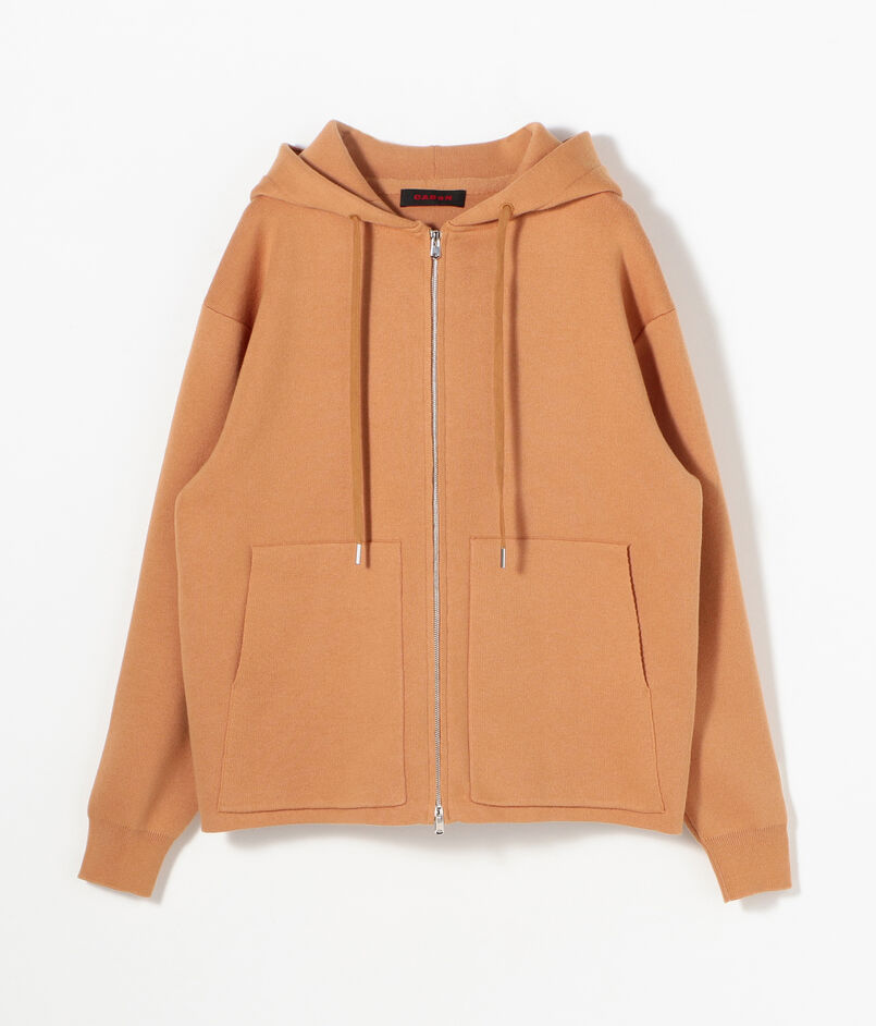 CABaN コットンカシミヤ ジップパーカ