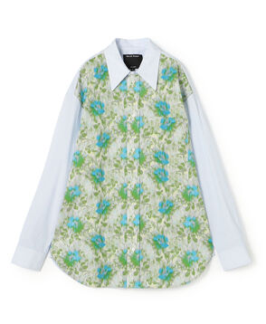 MERYLL ROGGE COMBO SHIRT コットン コンビシャツ