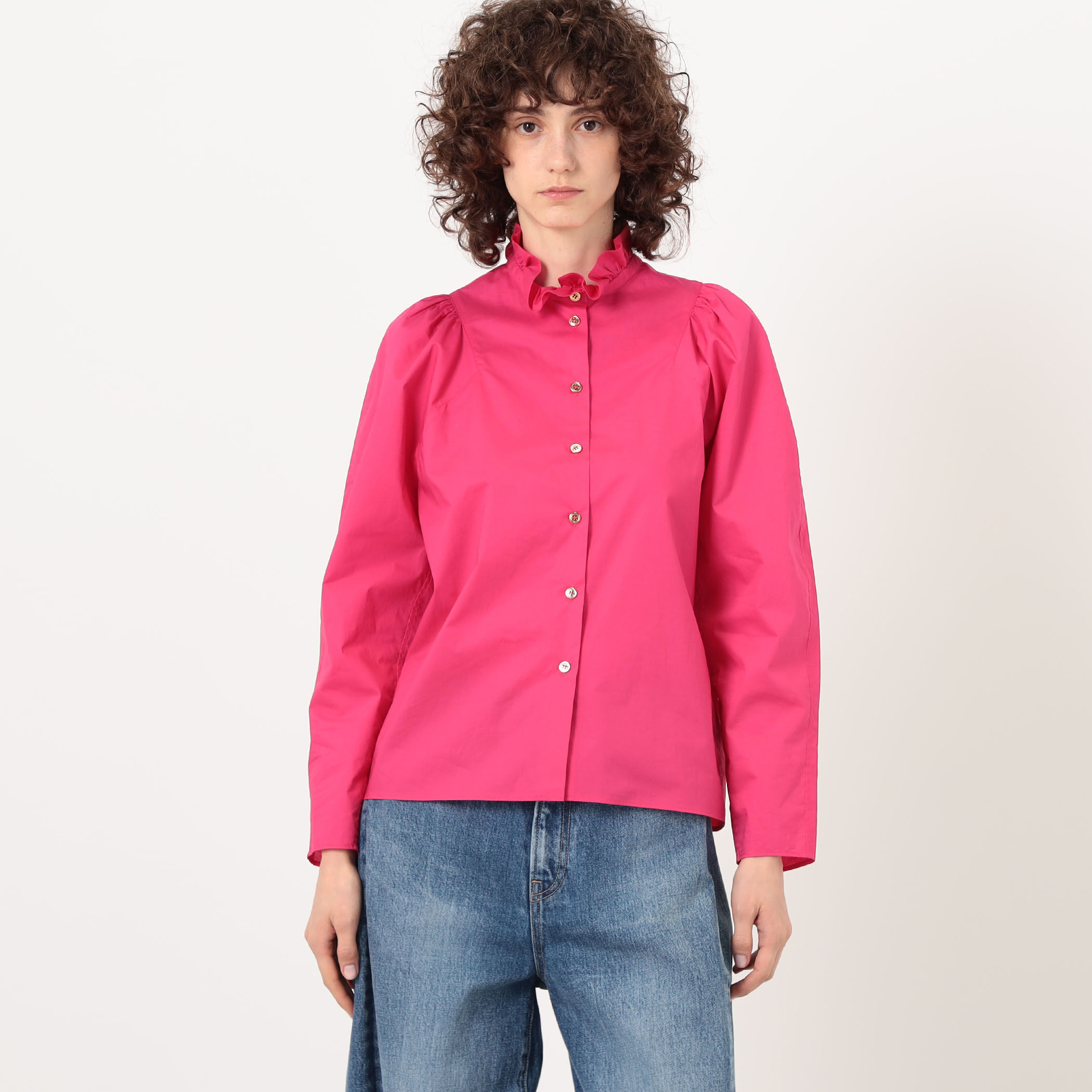 Atlantique Ascoli UNTITLED 3 フリルカラーシャツ｜トゥモローランド