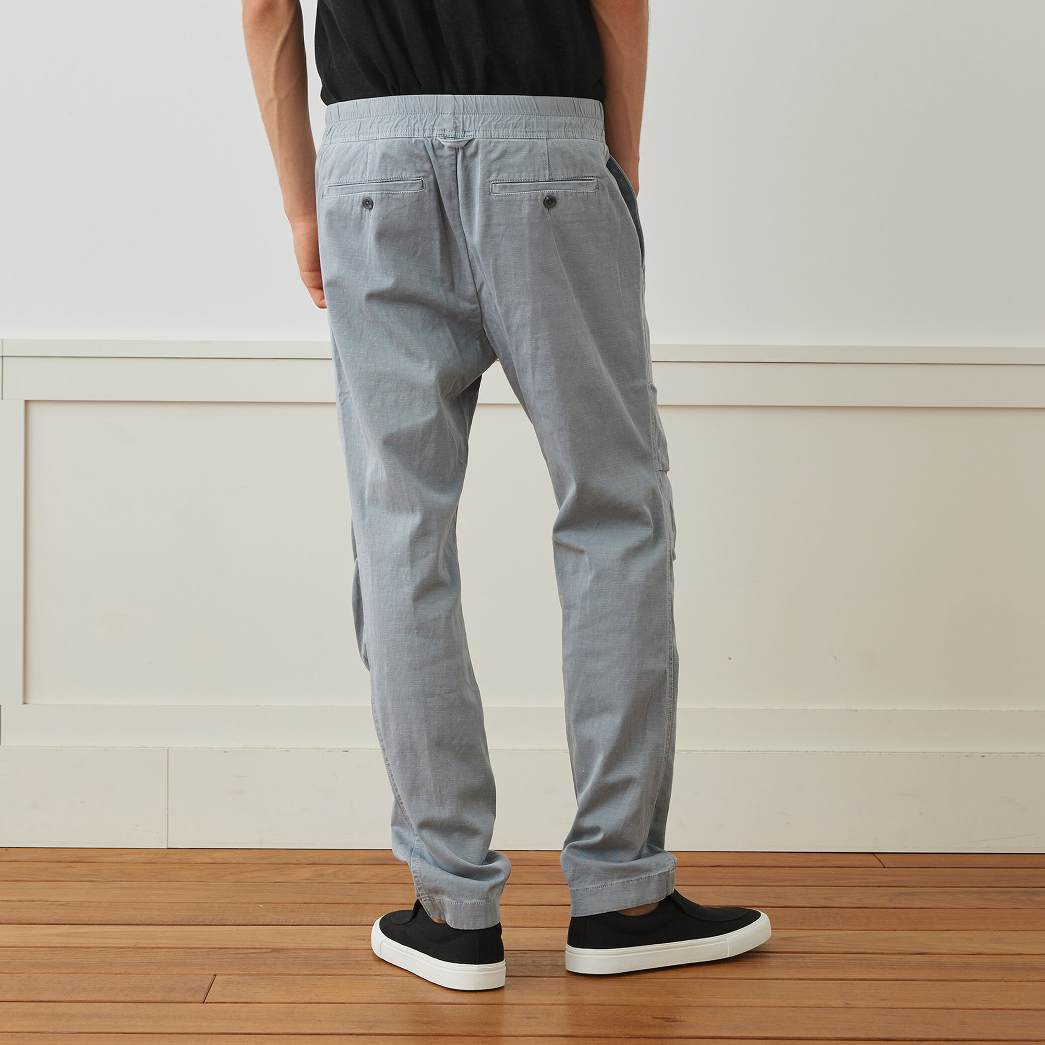 ジェームスパース　コットンストレッチ ドローストリングパンツ MUD1256 コットンジャージー ドローストリングパンツ MHTZ1366｜トゥモロ