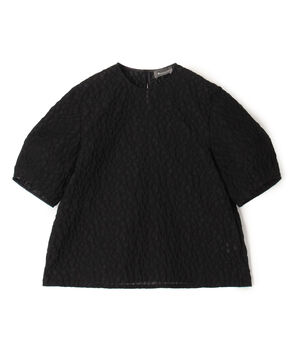 バブルジャカード ランタンスリーブブラウス