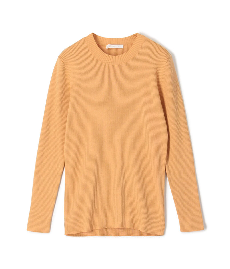 ギザコットンリブ クルーネックプルオーバー