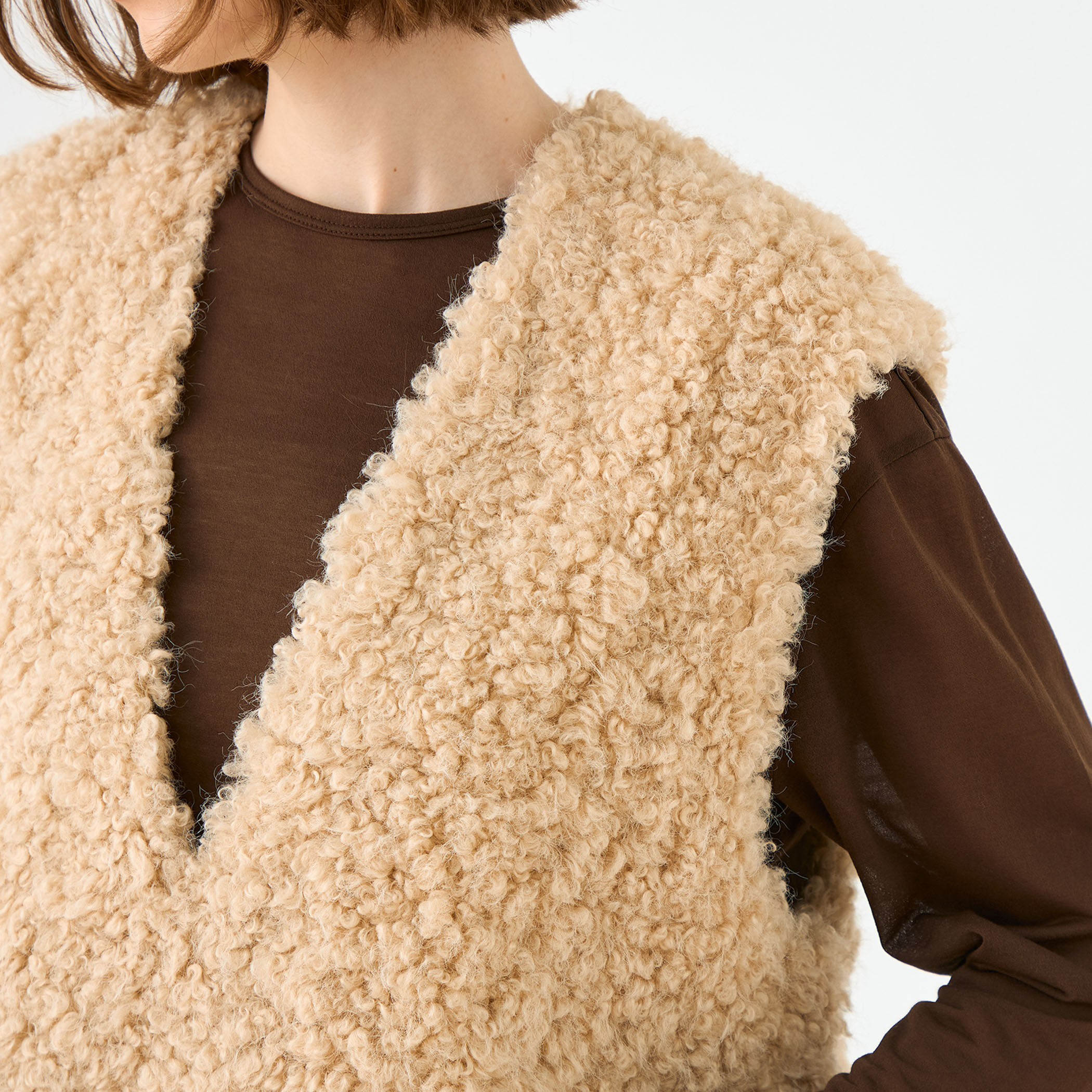【Ballsey】トゥモローランド プードルファー Vネックベスト 楽天市場】【SALE／30%OFF】プードルファー Vネックベスト