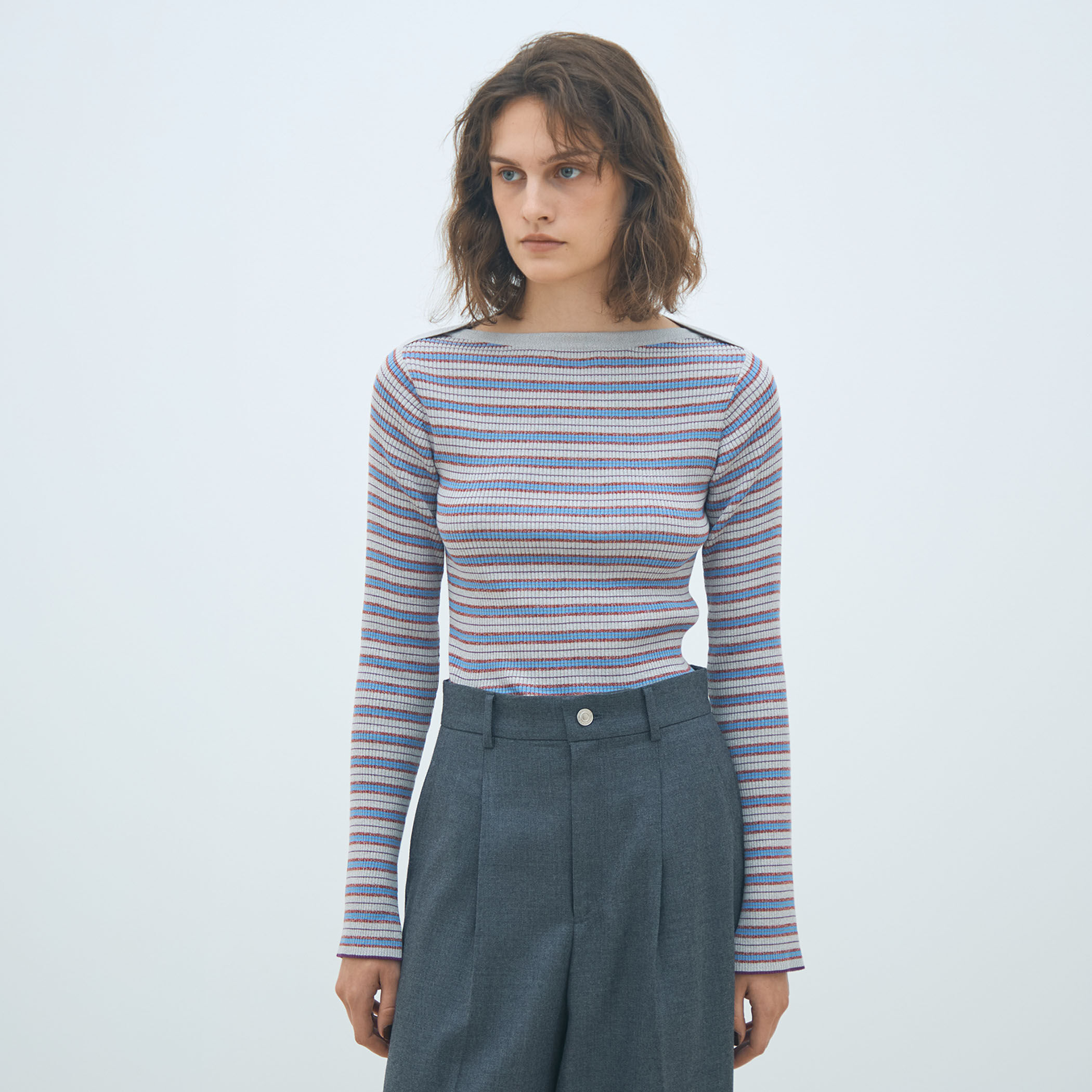 コットンリブ ボートネックプルオーバー｜トゥモローランド 公式通販