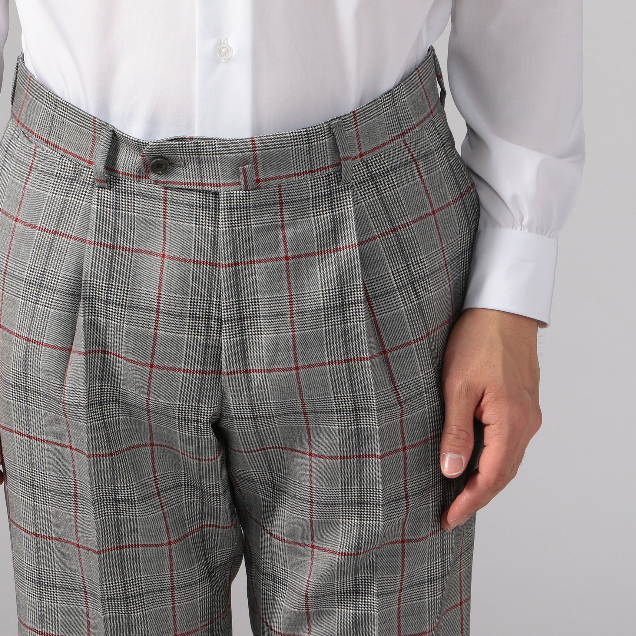 Super100'sウール 6Bダブルブレストスーツ DORMEUIL AMADEUS 365