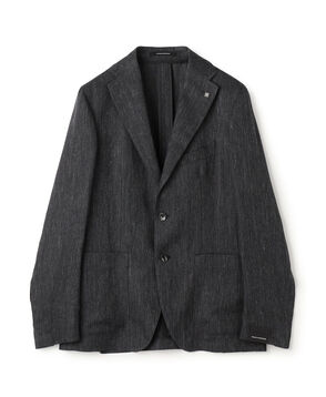 TAGLIATORE G-DAKAR22K リネンウール シングルブレステッド2Bジャケット